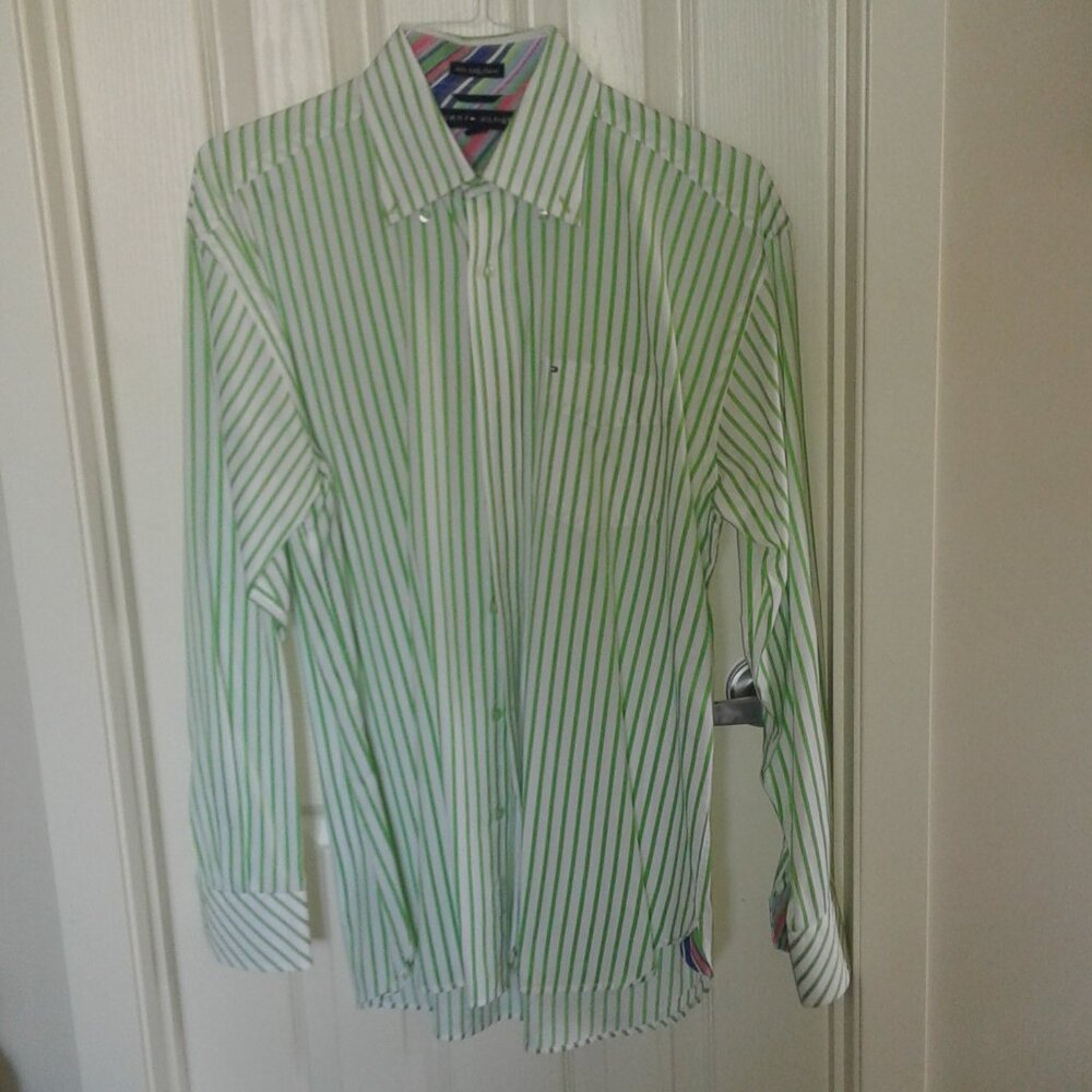 Tommy Hilfiger long sleeve flip cuff mens shirt